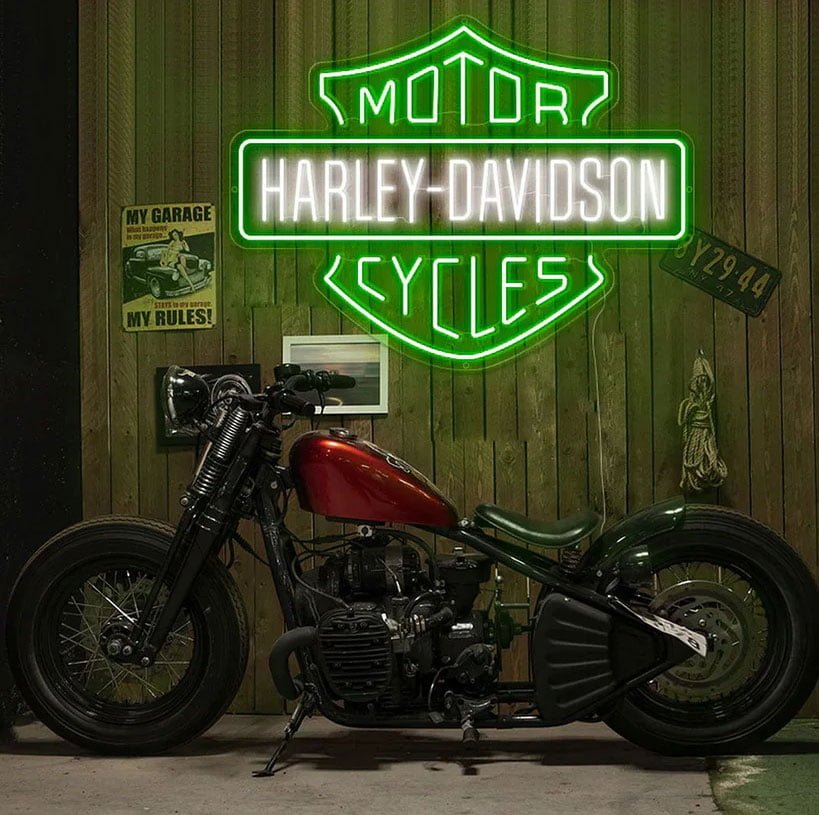 Harley-Davidson-Neon-Wall-Decor