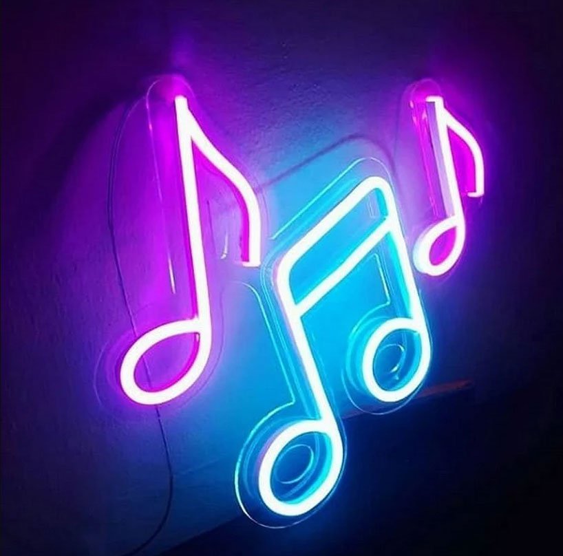 Music-Notes-Neon-Sign