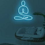 Yoga-Neon-Light-Sign-Ice-Blue