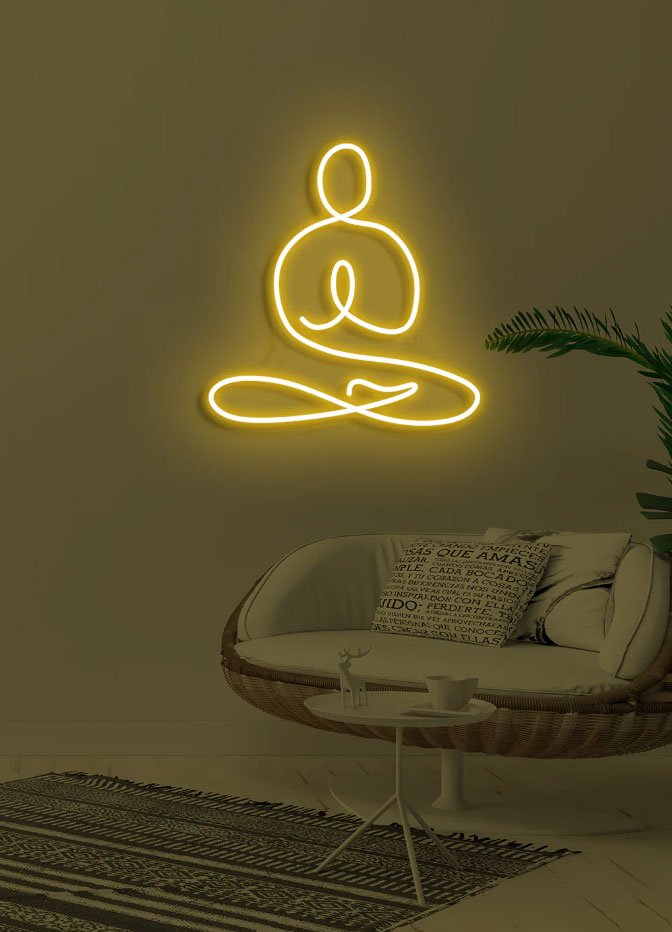 Yoga-Neon-Light-Sign-Yellow