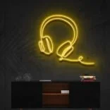 headphones-neon-sign-golden-yellow