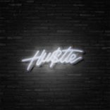 hustle-neon-sign-white
