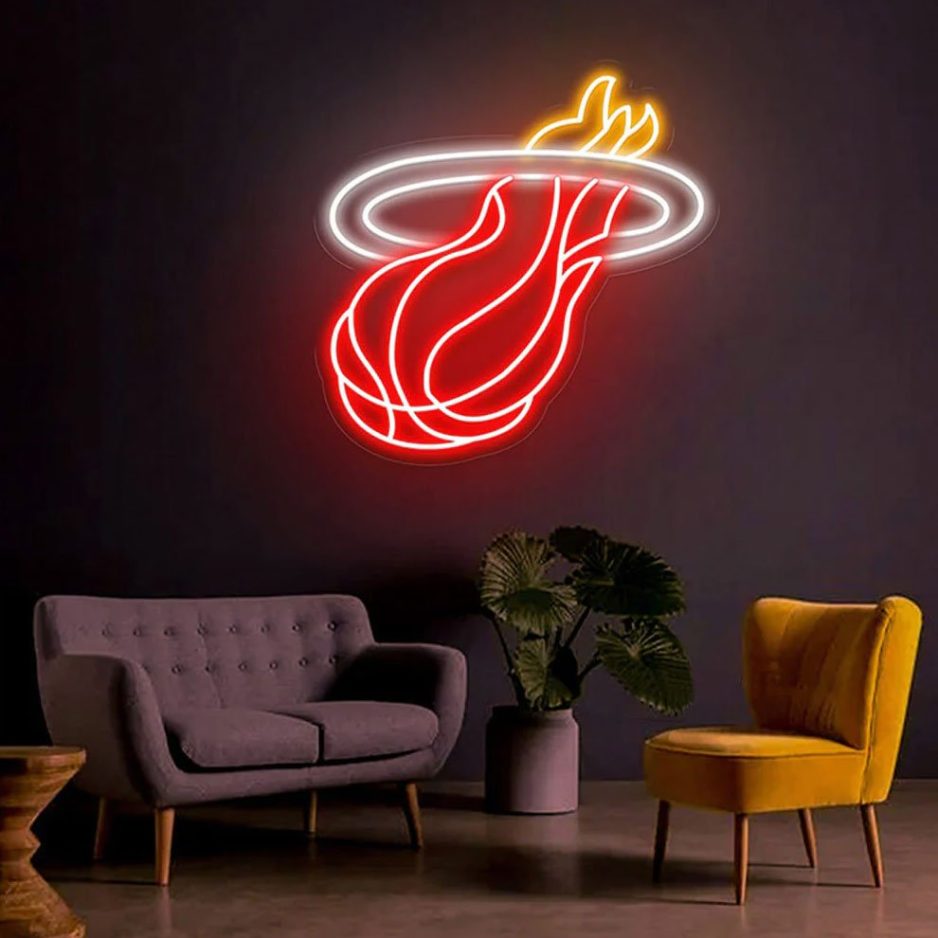 Miami Heat Logo Neon Sign - Australia's #1 Custom LED Neon Light Signs ...