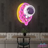 Doughnut-astronaut-neon-light-artwork