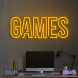 Games-Neon-Light-Sign-Golden-Yellow