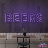 beers neon sign deep purple(1)
