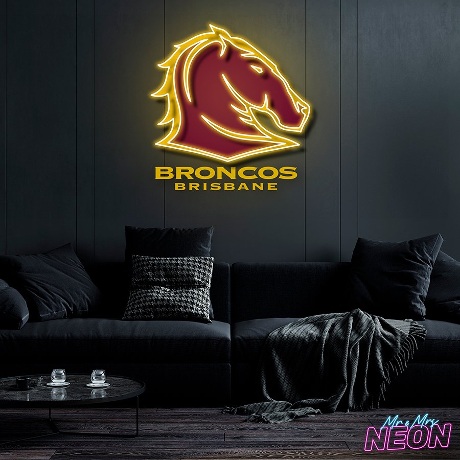 Brisbane Broncos Neon Light Artwork - Australia's #1 Custom LED Neon Light  Signs | Mr & Mrs Neon