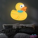 rubber duck neon artwork.