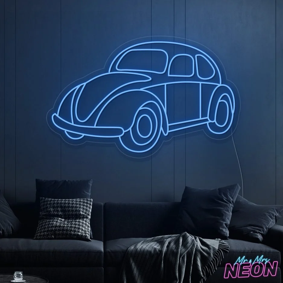 VW-Beetle-LED-Neon-Sign-Deep Blue